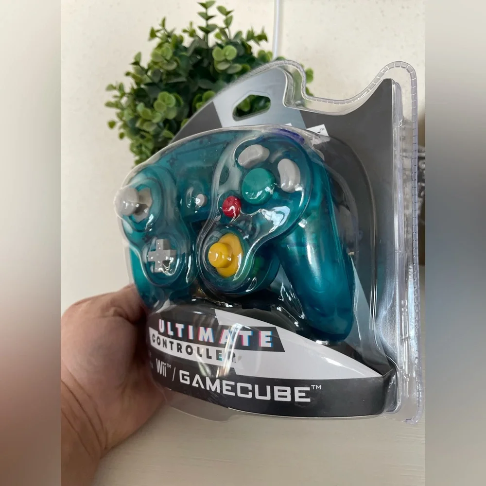 Ice Blue Nintendo GameCube Controller Wii, Wii U Controller, teal BRAND NEW